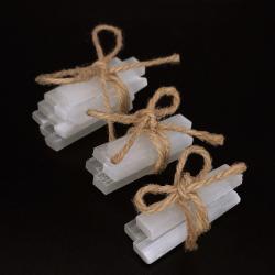 Ham Beyaz Selenit Asa Uçları: Şifa ve Reiki için Doğal Kristal