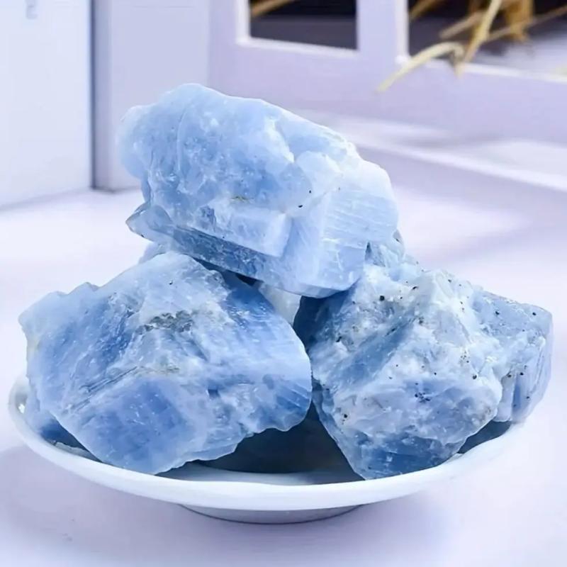 Amas de cristaux de calcite bleue : Reiki et guérison spirituelle