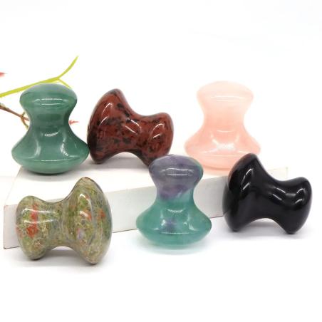 Rosenquarz-Gua-Sha- und Massagewerkzeug für Hautpflege und Reiki