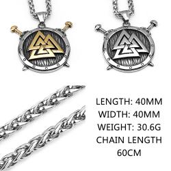 Wikinger-Runen-Amulett-Anhänger | Schmuck aus Edelstahl