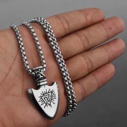Wikinger-Runen-Amulett-Anhänger | Schmuck aus Edelstahl