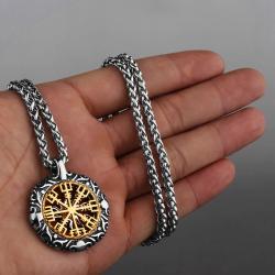 Wikinger-Runen-Amulett-Anhänger | Schmuck aus Edelstahl