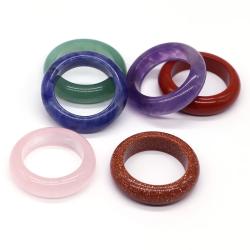Chakra-Ring aus Heilkristallen | Vintage- und Punk-Edelsteinschmuck