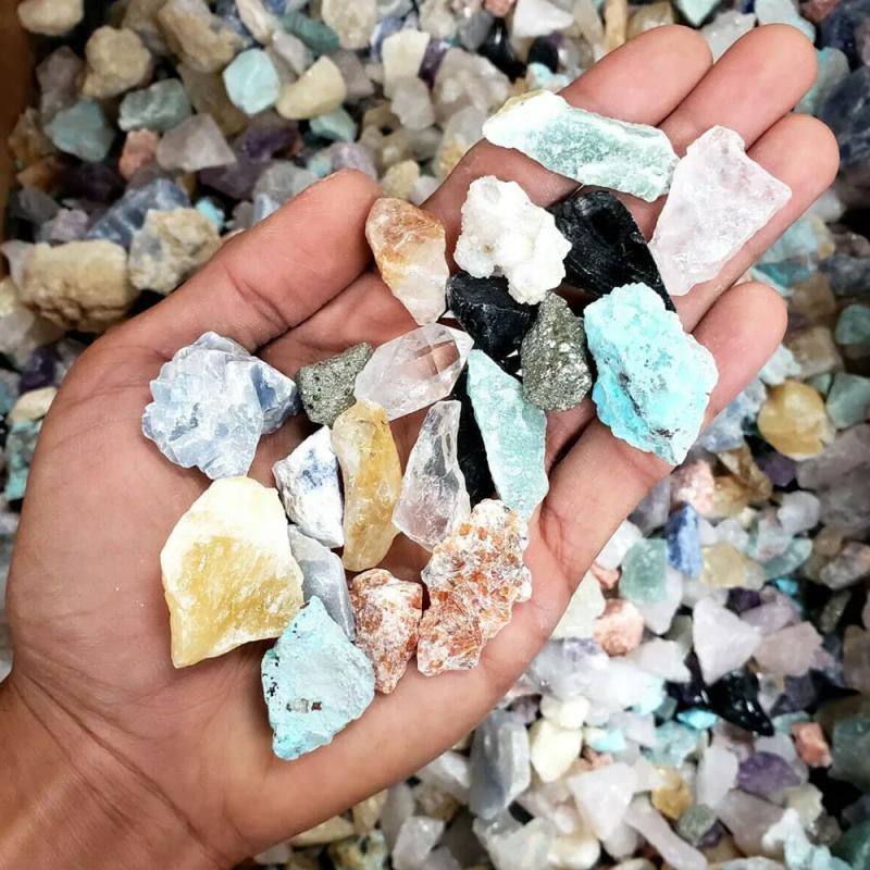 Schegge e rocce di cristallo naturale | Collezione di campioni curativi Reiki