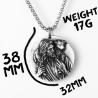 Halskette mit Jesus-Anhänger aus Edelstahl | Christliches Geschenk