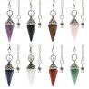 Pendule hexagonal en pierre naturelle pour la divination et la guérison