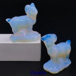 Handgeschnitzte Ziegenquarz-Kristallstatuen | Feng Shui & Chakra