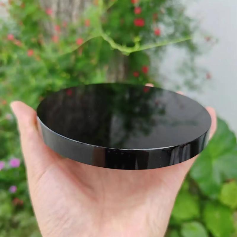Miroir de décoration et de divination en cristal d'obsidienne | Propriétés curatives