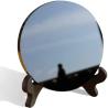 Miroir de décoration et de divination en cristal d'obsidienne | Propriétés curatives