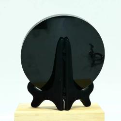 Miroir de décoration et de divination en cristal d'obsidienne | Propriétés curatives