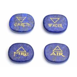 Coffret de guérison des chakras : cristaux de lapis-lazuli, de quartz rose et d’améthyste