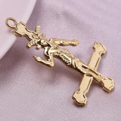 Vergoldete Kreuz- und Ankh-Anhänger | DIY-Schmuckzubehör