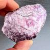 Tranche de lépidolite naturelle : cristal brut pour le Reiki et les chakras