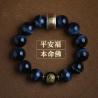 Blaues Tigeraugen-Armband für Herren | Sternzeichen- und Buddha-Perlen