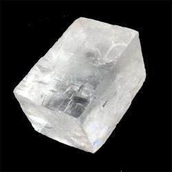 Clear Iceland Spar Calcite Cube - Raw Crystal Healing Stone