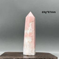 Obélisque en opale rose : Reiki, méditation et décoration intérieure
