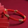 Bracelet Tai Sui de l'année du Cheval : Amulette en corde rouge pour la chance et la protection