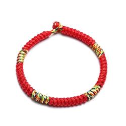 Bracelet Tai Sui de l'année du Cheval : Amulette en corde rouge pour la chance et la protection