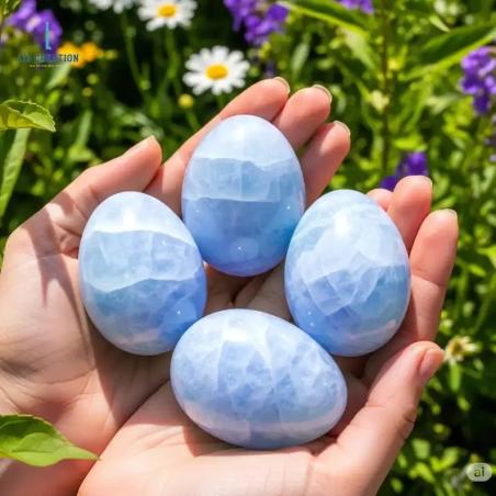 Celestite Egg Crystal: Crown Chakra Healing & Gifts