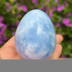 Celestite Egg Crystal: Crown Chakra Healing & Gifts