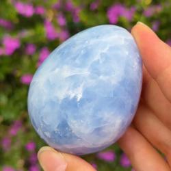 Celestite Egg Crystal: Crown Chakra Healing & Gifts