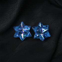 Étoile de cristal d'énergie bleue - Décoration pour aquarium et donjon