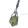 Collier pendentif ajustable en maille | Support et cage pour cristal