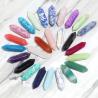 Amethyst- und Achat-Kristallset: 5 sechseckige Steine ​​zum Basteln und Dekorieren