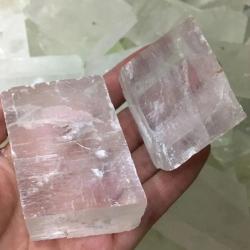 Cubes et plaques de calcite d'Islande : cristaux de calcite brute pour la guérison et l'énergie