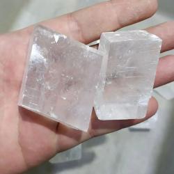 Cubes et plaques de calcite d'Islande : cristaux de calcite brute pour la guérison et l'énergie