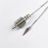 Pendule en métal argenté pour la divination et les soins Reiki