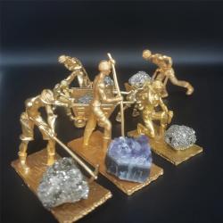 Şifalı Kristal Mineral Numune Koleksiyonu: Pirit ve Ametist