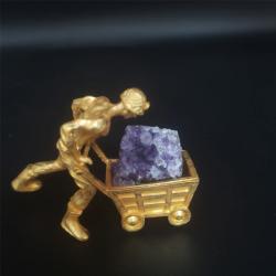 Şifalı Kristal Mineral Numune Koleksiyonu: Pirit ve Ametist