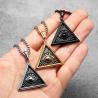 Collana con occhio massonico in acciaio inossidabile - Vintage e potente