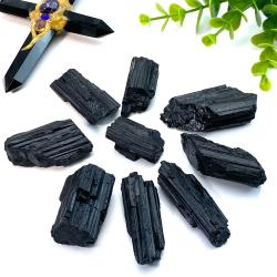 Gravier de tourmaline noire : cristaux bruts pour le Reiki et la décoration