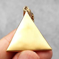 Collana con occhio massonico in acciaio inossidabile - Vintage e potente