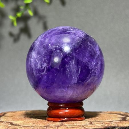 Amethyst Sphere: Natural Gemstone for Meditation & Healing