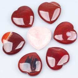 Cuore di agata e quarzo rosa: cristalli curativi Reiki, decorazioni