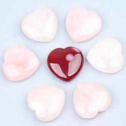 Cuore di agata e quarzo rosa: cristalli curativi Reiki, decorazioni