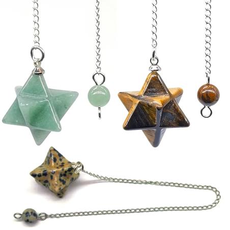Pendoli di cristallo Merkaba: regali di rabdomanzia, Reiki e divinazione