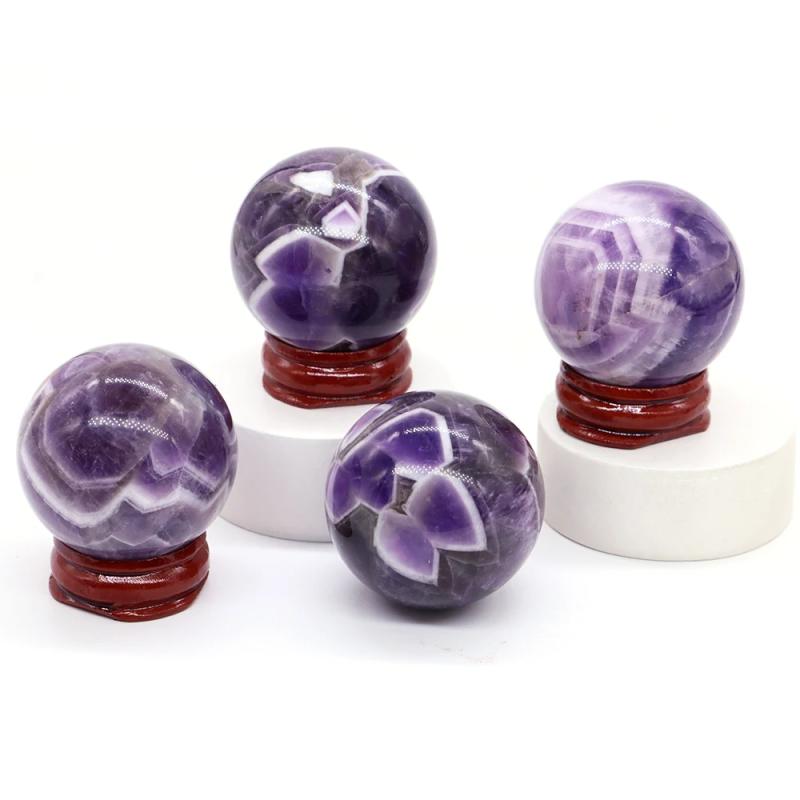 Amethyst-Kristallkugel: Reiki-Heilung, Massage & Wohndekoration