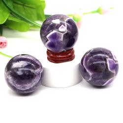 Amethyst-Kristallkugel: Reiki-Heilung, Massage & Wohndekoration