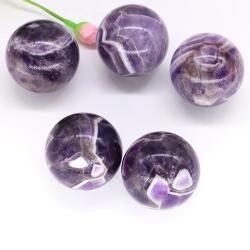Amethyst-Kristallkugel: Reiki-Heilung, Massage & Wohndekoration