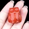 Figurines d'animaux en améthyste et quartz rose - Ornements de hibou guérisseur