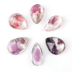 Perle de quartz fantôme violet - Pendentif et bijou en pierre naturelle