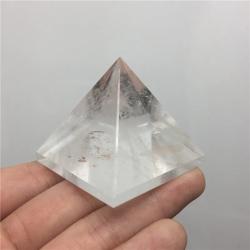 Şeffaf Kuvars Kristal Piramit - Reiki Şifa ve Enerji