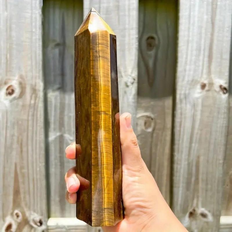 Tigeraugenobelisk: Natürlicher Heilkristall für Chakra & Schmuck