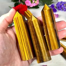 Tigeraugenobelisk: Natürlicher Heilkristall für Chakra & Schmuck