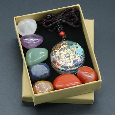 Orgone Pendant Kit: 7 Chakra Healing & Energy Enhancement