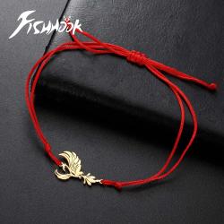 Phönix-Amulett-Armband: Übernatürliche Energie, Goldfarbener Edelstahl